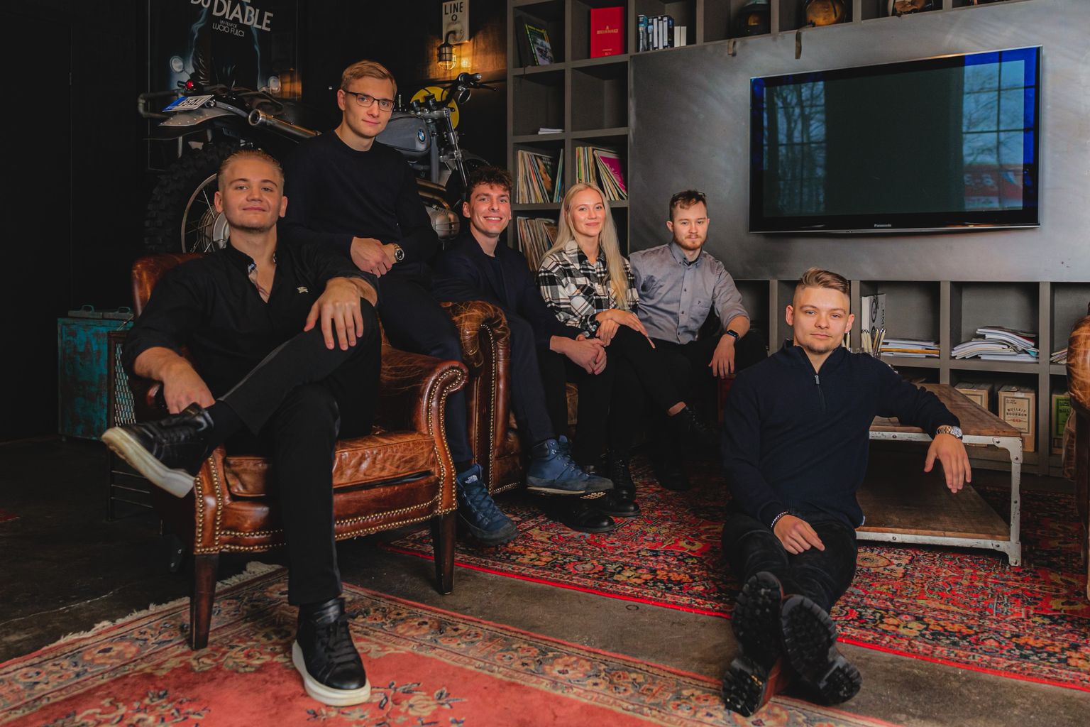 Bitefuli tiim (vasakult): Ricko Tamm, Mihkel Haava, Romet Puustusmaa, Getter Mizer, Erik Kaljumäe ning Dominik Sklyarov.