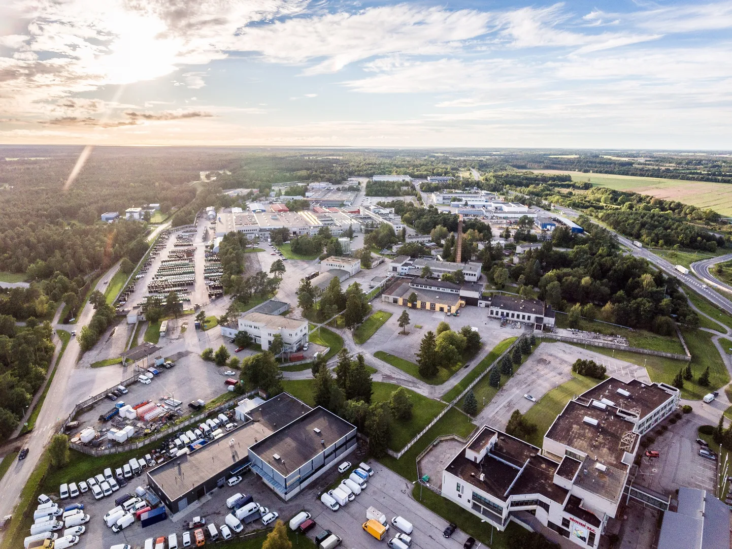 Droonikaader Keila tööstupargist.