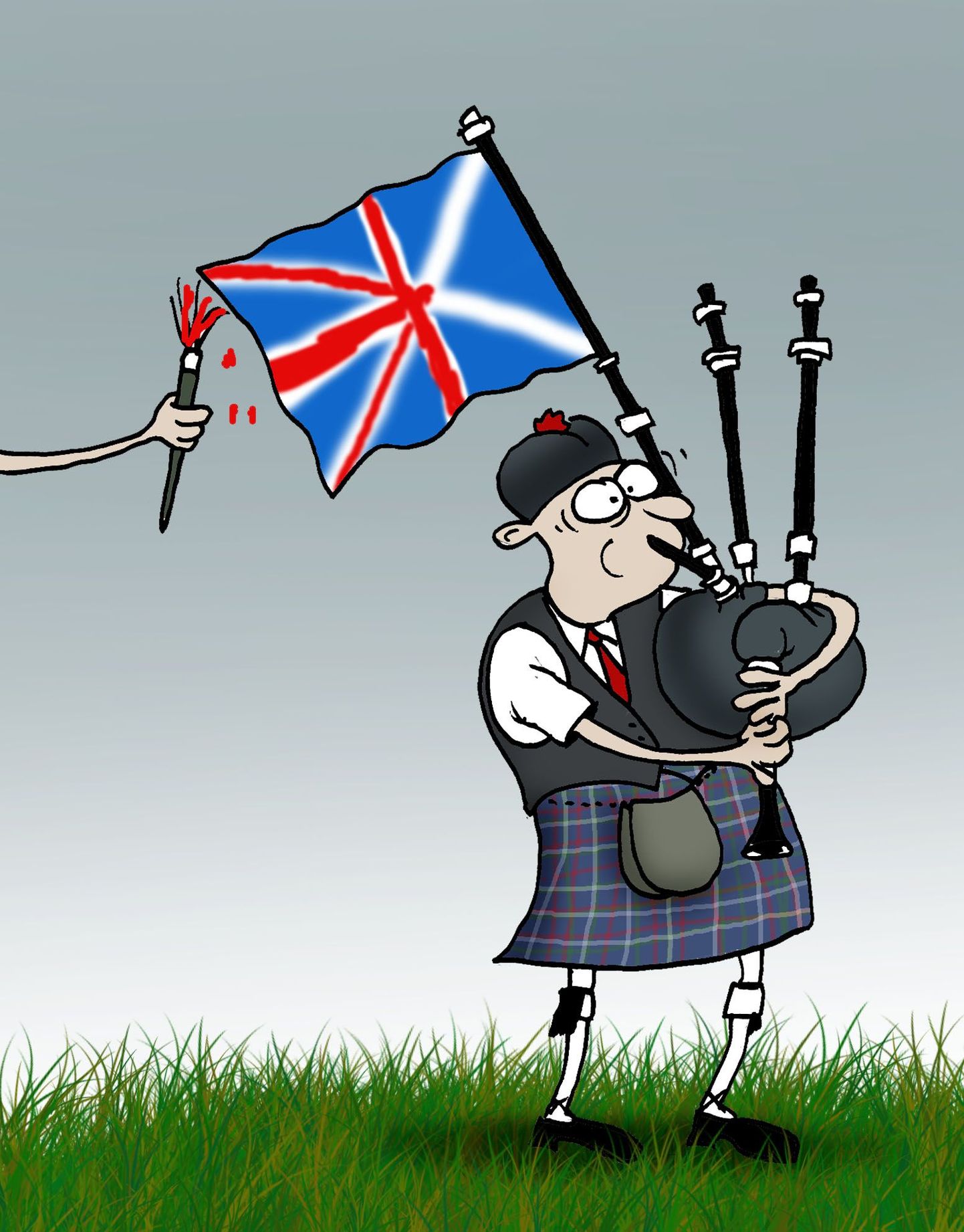 Šotimaa jäi ühte Inglismaa, Walesi ja Põhja-Iirimaaga.