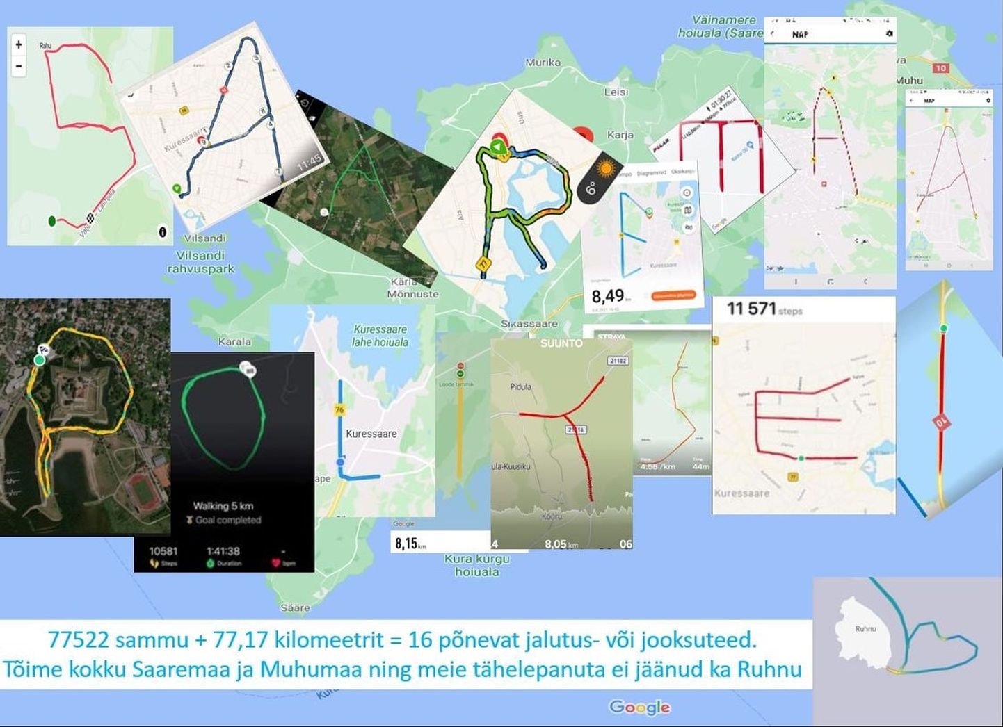 Saaremaa politseinike GPS-kunst