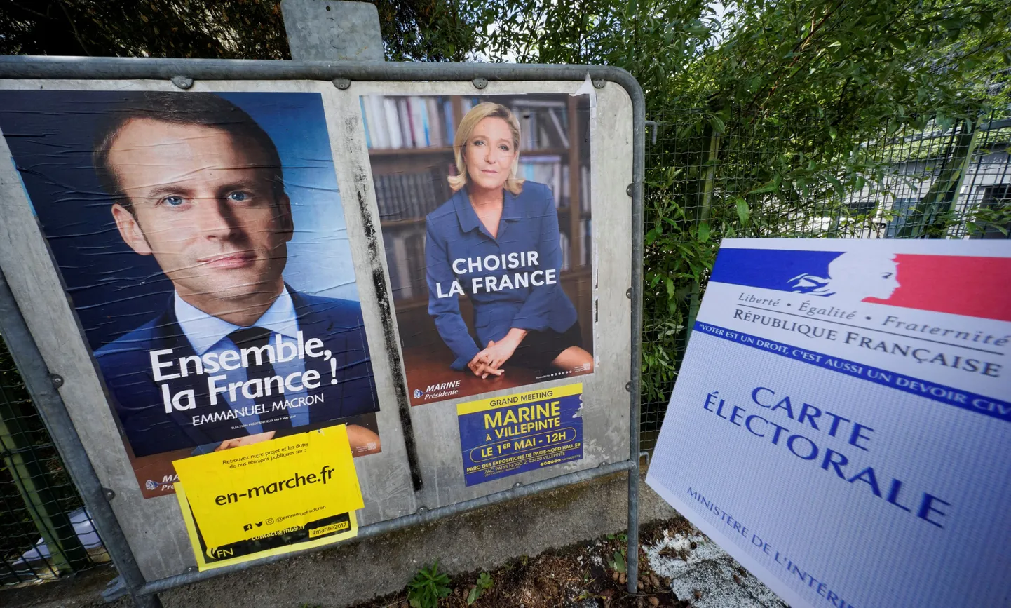 Marine Le Pen ja Emmanuel Macron