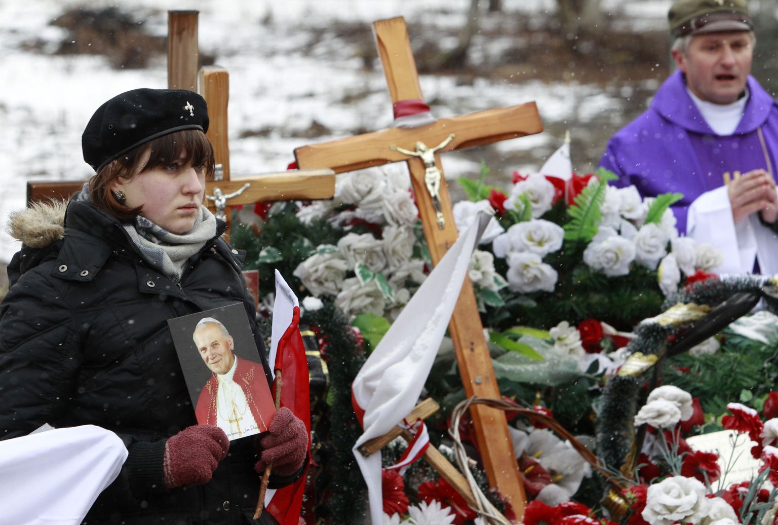 В Польше чтят память погибших в авиакатастрофе под Смоленском.