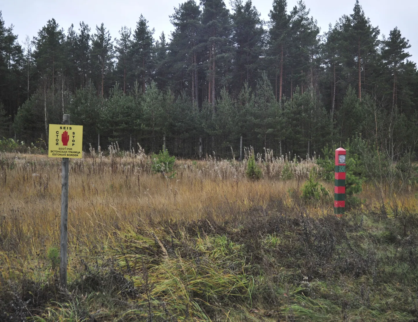 Piusa piirivalvepunkt Võmmorski külas Võrumaal. Foto on illustratiivne.