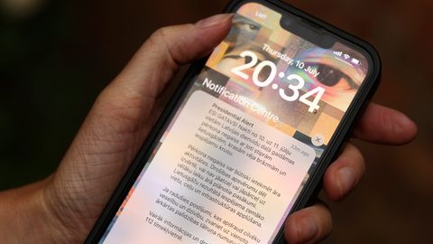 VUGD ir sagatavojis šūnu apraides paziņojuma tekstu iedzīvotājiem par gaisa apdraudējumu