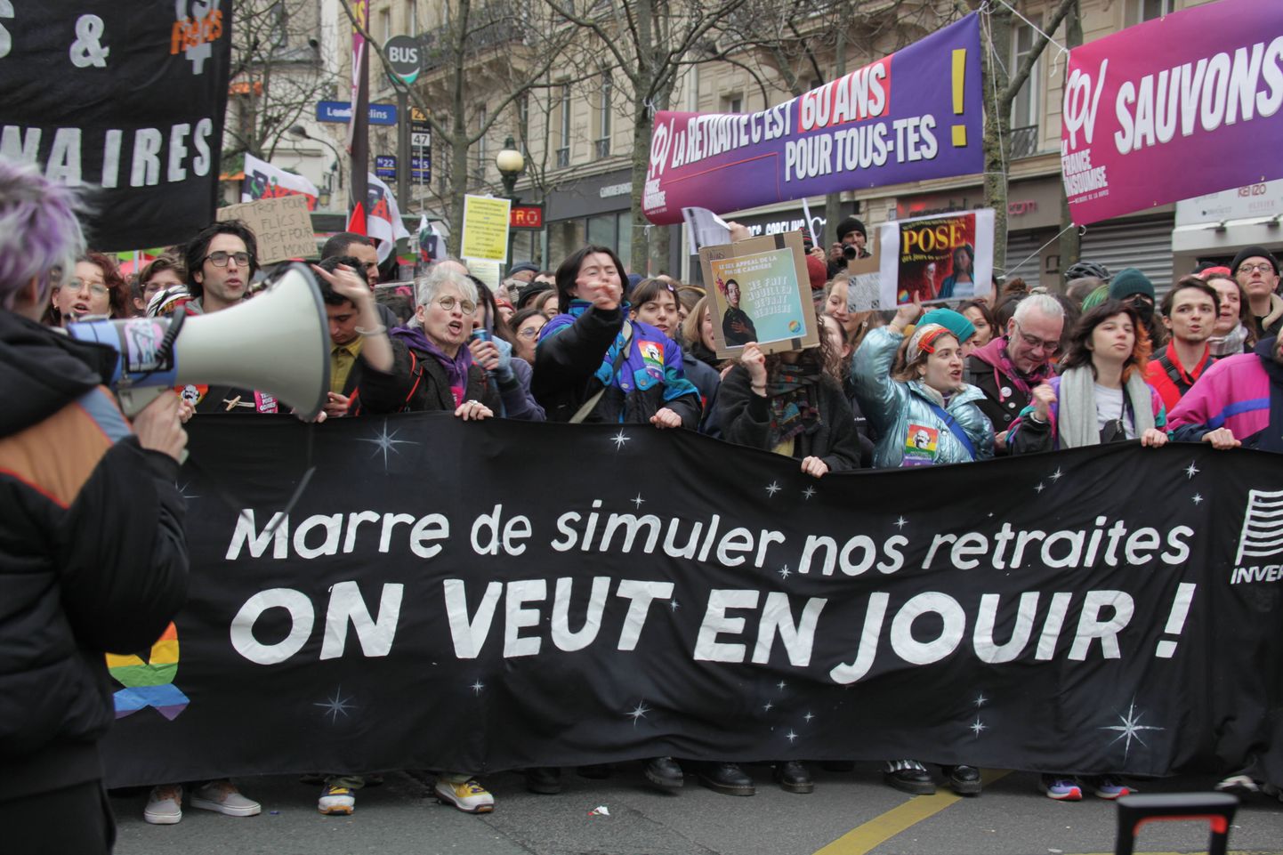 Pensionireformi vastaste meeleavaldus Pariisis, 31. jaanuaril 2023. a.