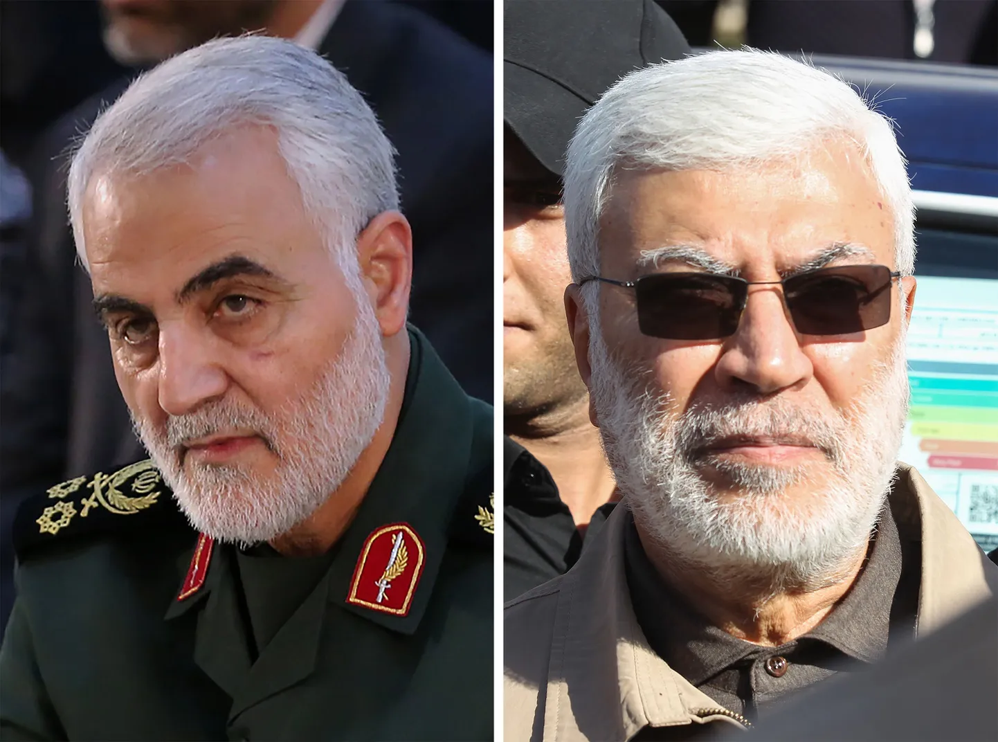 Kasems Soleimani un Abu Mahdi al Muhandiss.
