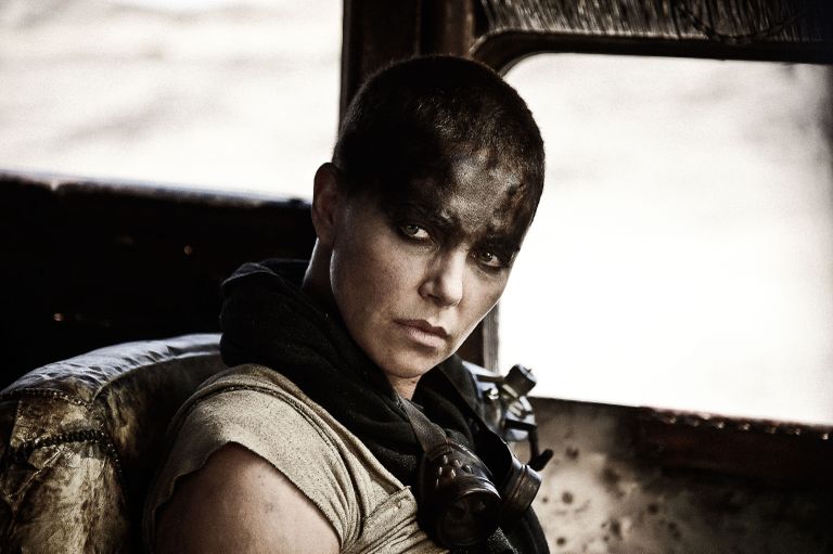 Charlize Theron filmis «Mad Max: Fury Road». Foto: AP/Scanpix