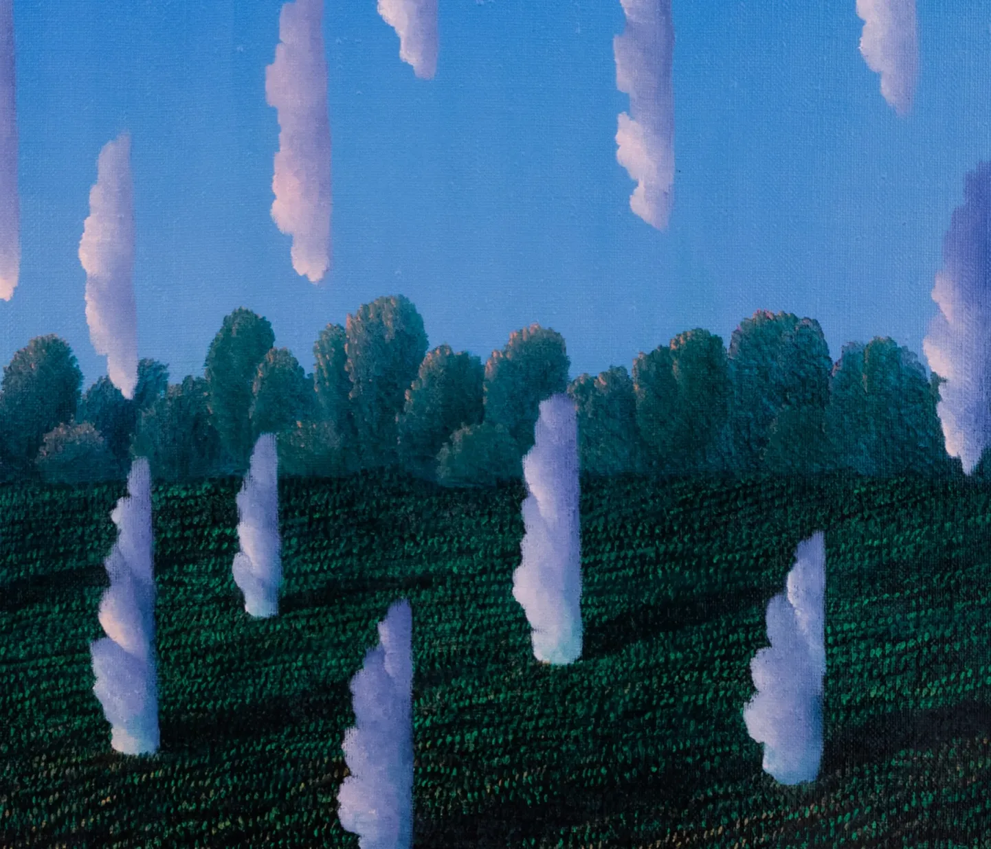 Toomas Vint
Kasvavad maa seest taevasse. 1997
Õli, lõuend. 74 x 70 cm (raamitud)