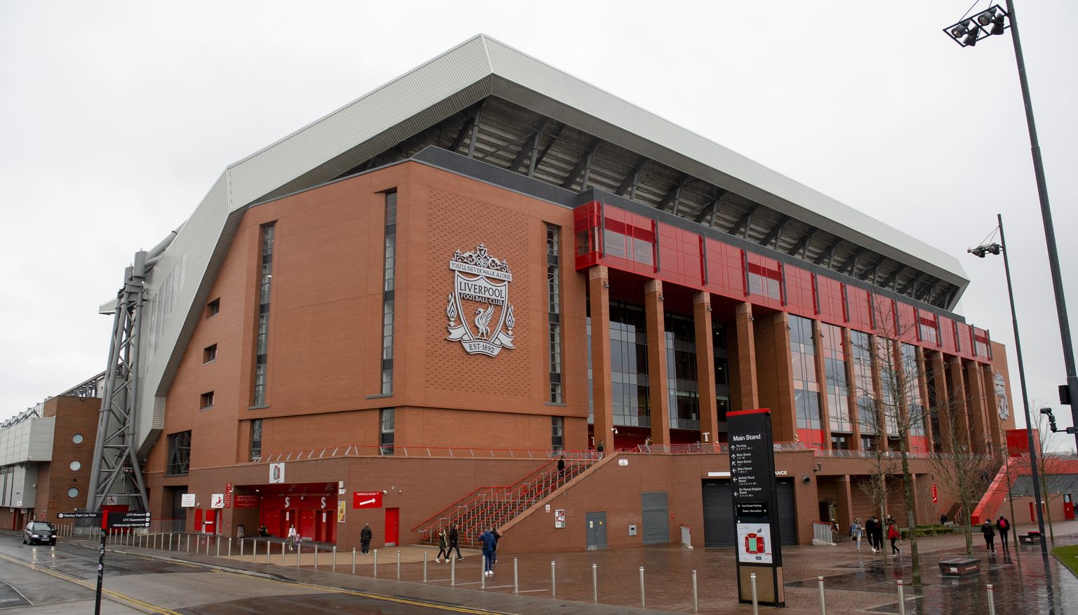 Liverpooli kodustaadion Anfield.