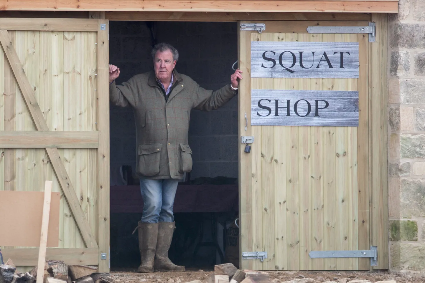 Jeremy Clarkson oma farmis.