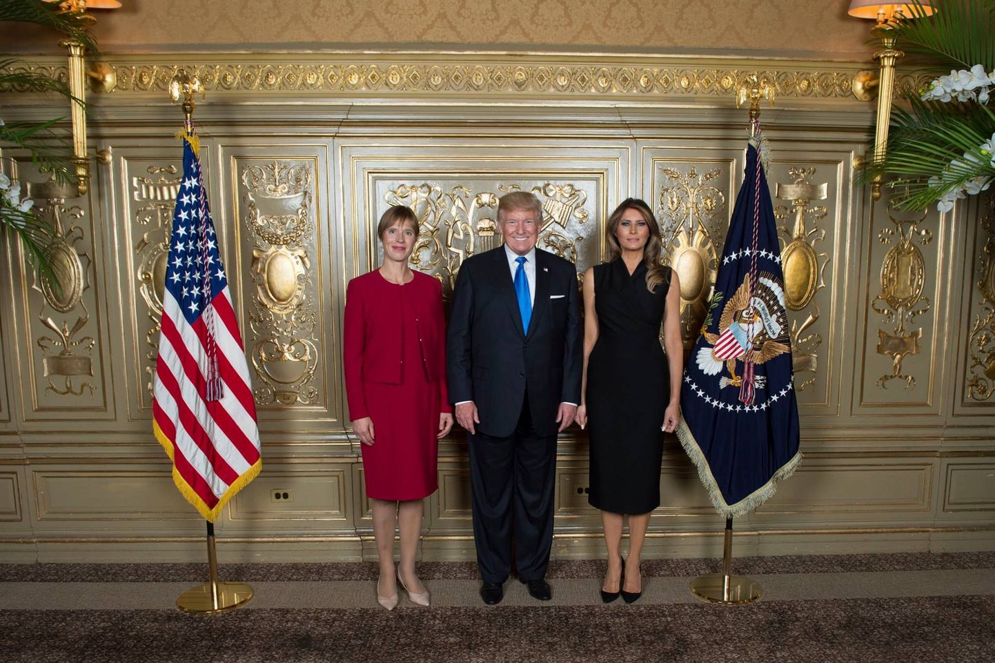 President Kaljulaidi kohtumine Donald ja Melania Trumpiga