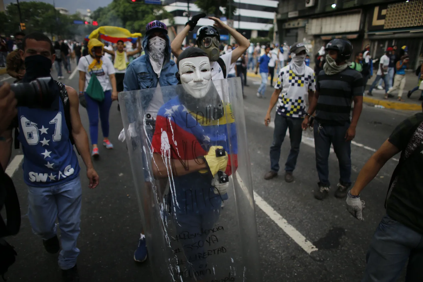 Valitsuse vastu protestivad venezuelalased