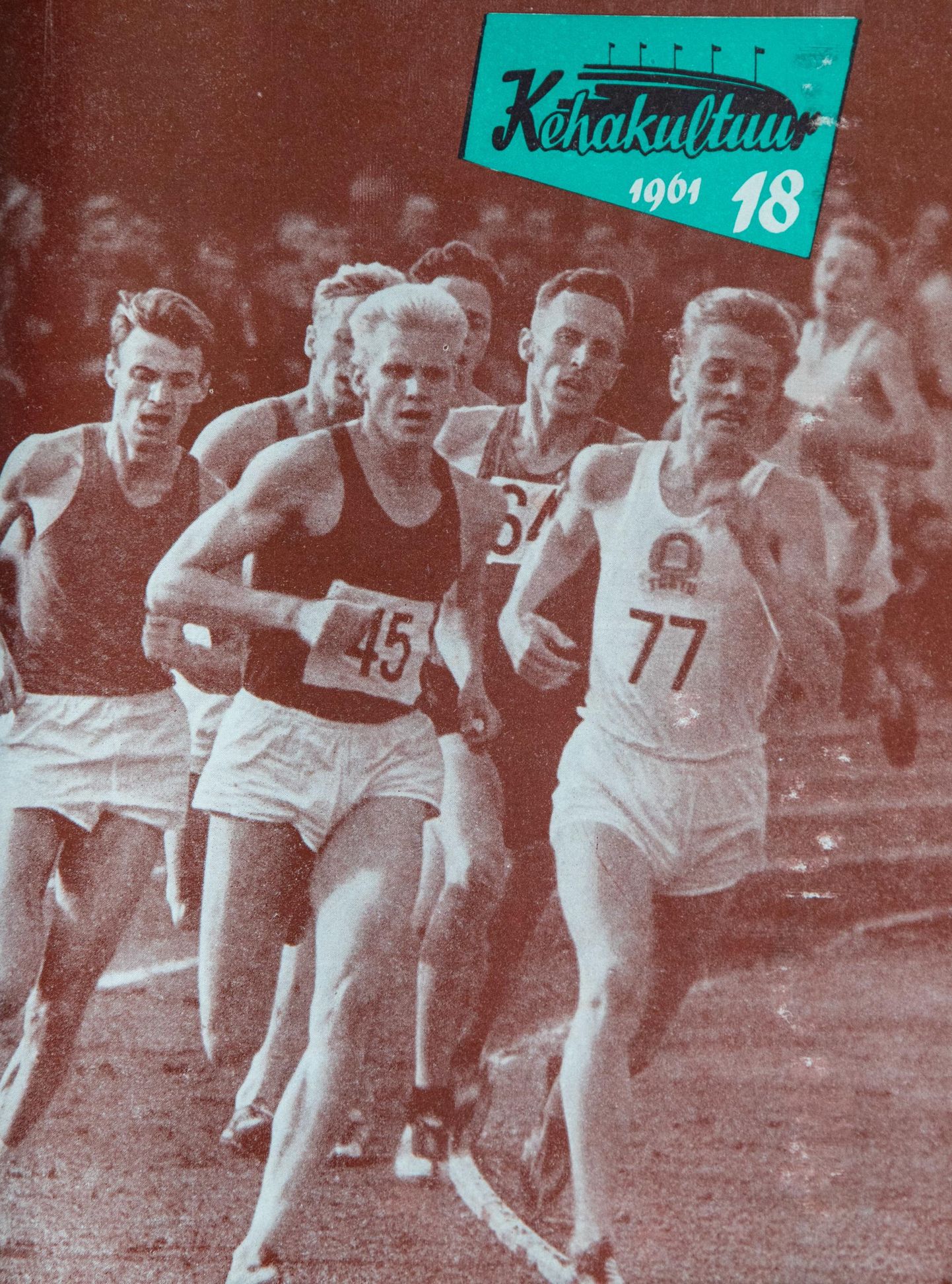 Fotomeenutus 1961. aasta spordiajakirjast Kehakultuur. Fotole mahtus toonane jooksjate koorekiht: Matu Järvekülg (nr 45), Ants Nurmekivi (nr 77), Hubert Pärnakivi (nr 64) ja Mart Vilt (Järvekülje selja taga).