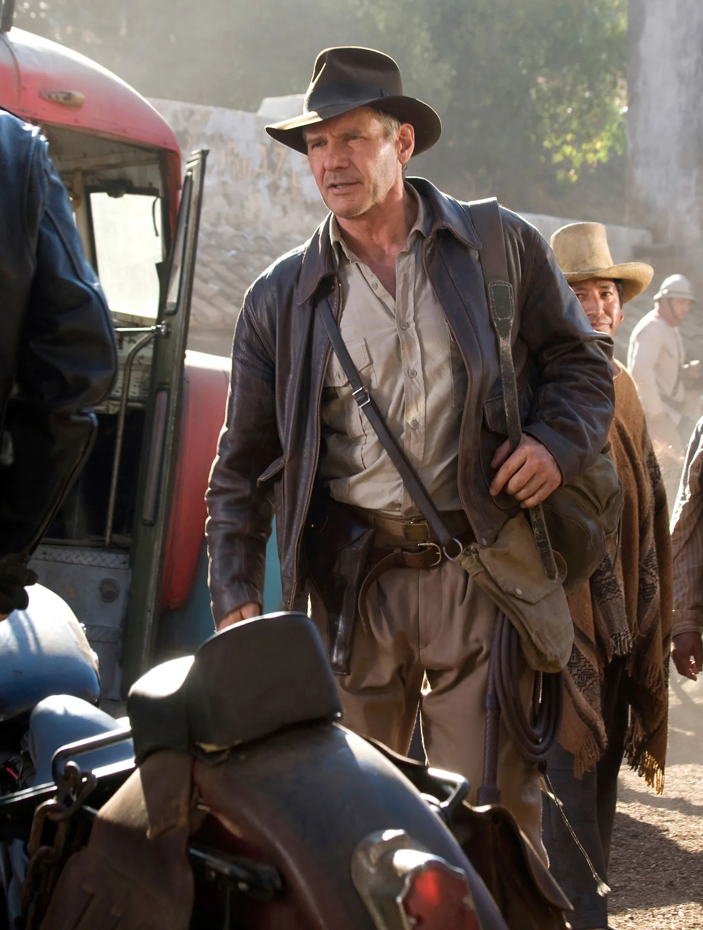Stseen filmist «Indiana Jones and the Kingdom of the Crystal Skull». Esiplaanil Harrison Ford