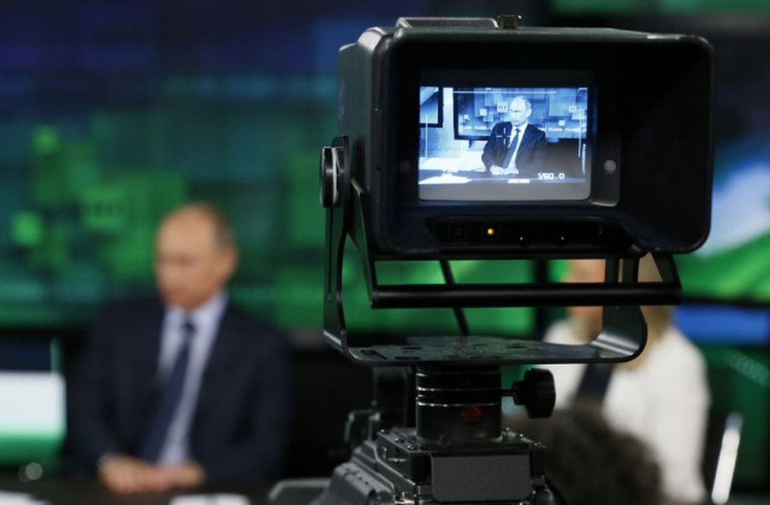 Krievijas prezidents Vladimirs Putins televīzijas "Russia Today" studijā