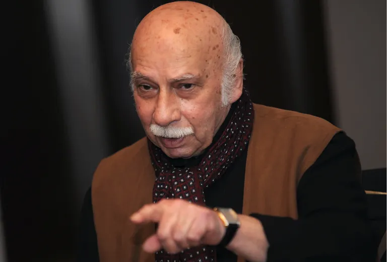 Gija Kančeli Rīgā, 2024. gadā, prezentējot albumu "R. Pauls plays G.Kancheli".