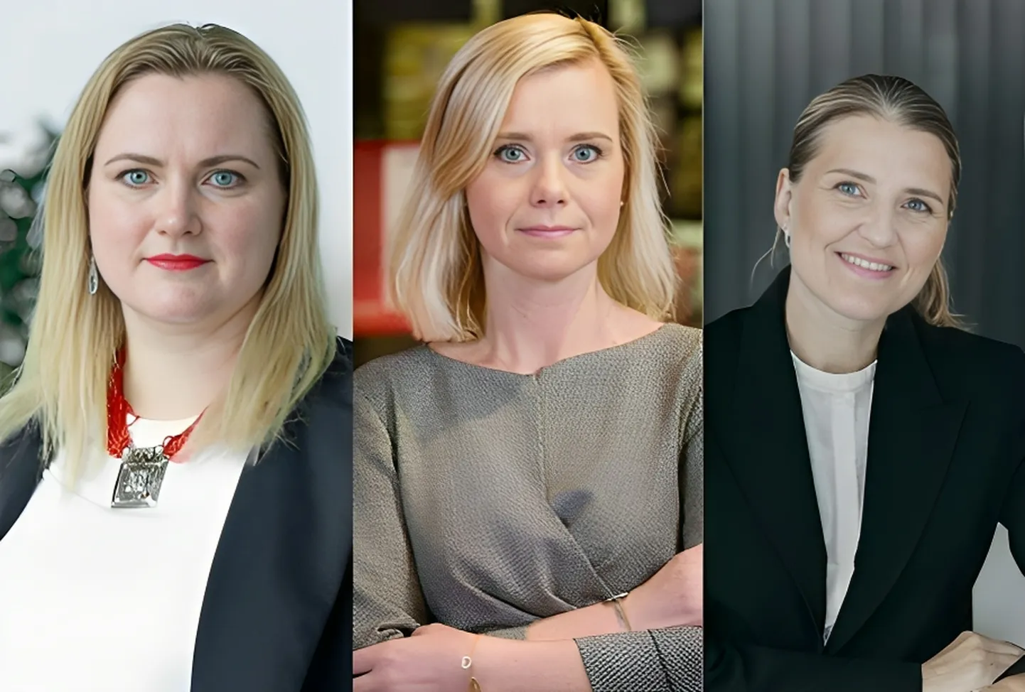 "airBaltic" Ilgtspējas vadītāja Zita Barānova, "Rimi" Korporatīvās ilgtspējas vadītāja Katrīna Batsa un "Luminor" bankas Ilgtspējas nodaļas vadītāja Kadri Vunder-Fontana