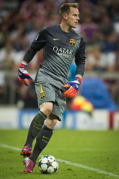 Sakslane Marc-Andre ter Stegen kaitseb Meistrite liigas Barcelona väravat. Foto: