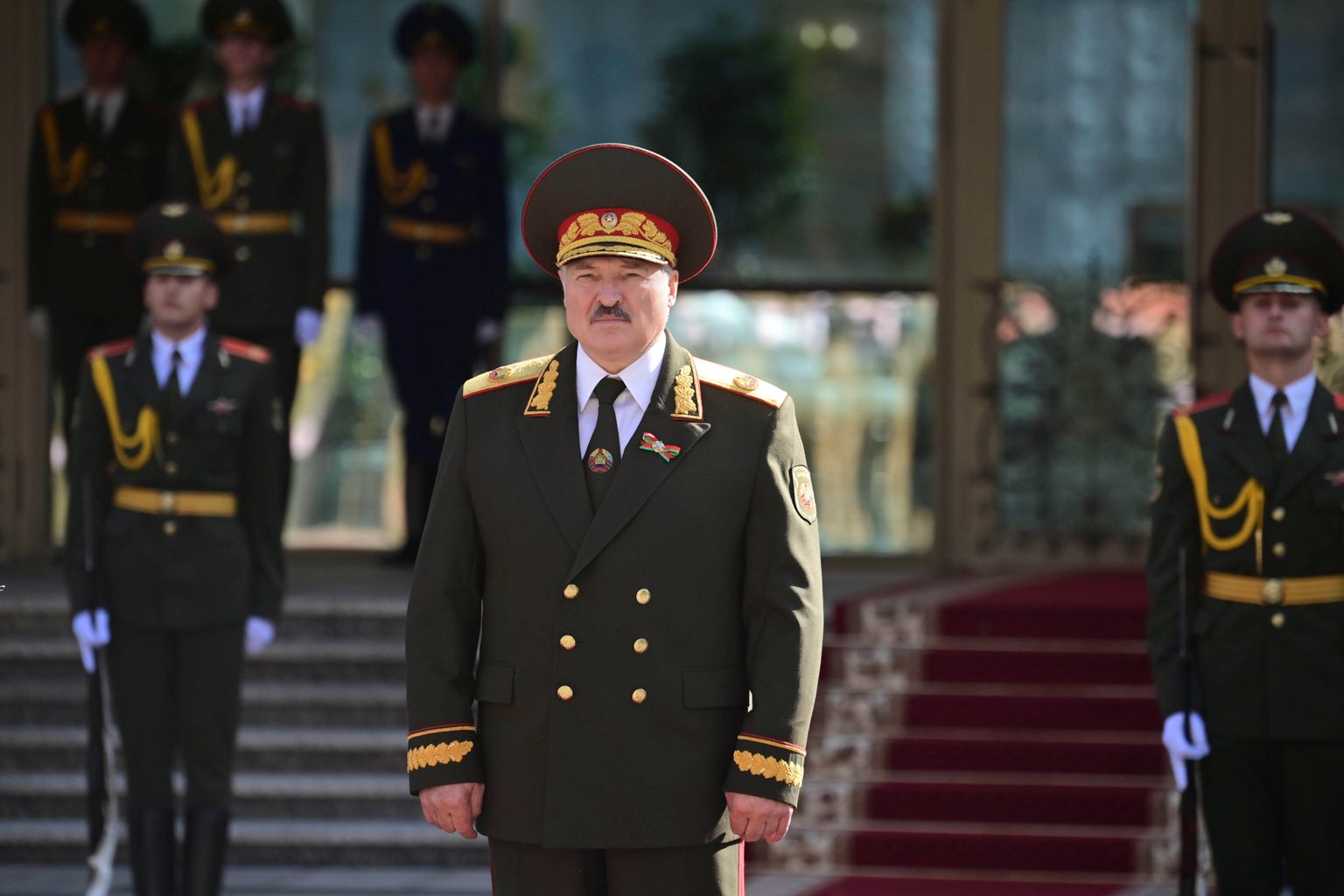 Александр Лукашенко во время церемонии инаугурации.