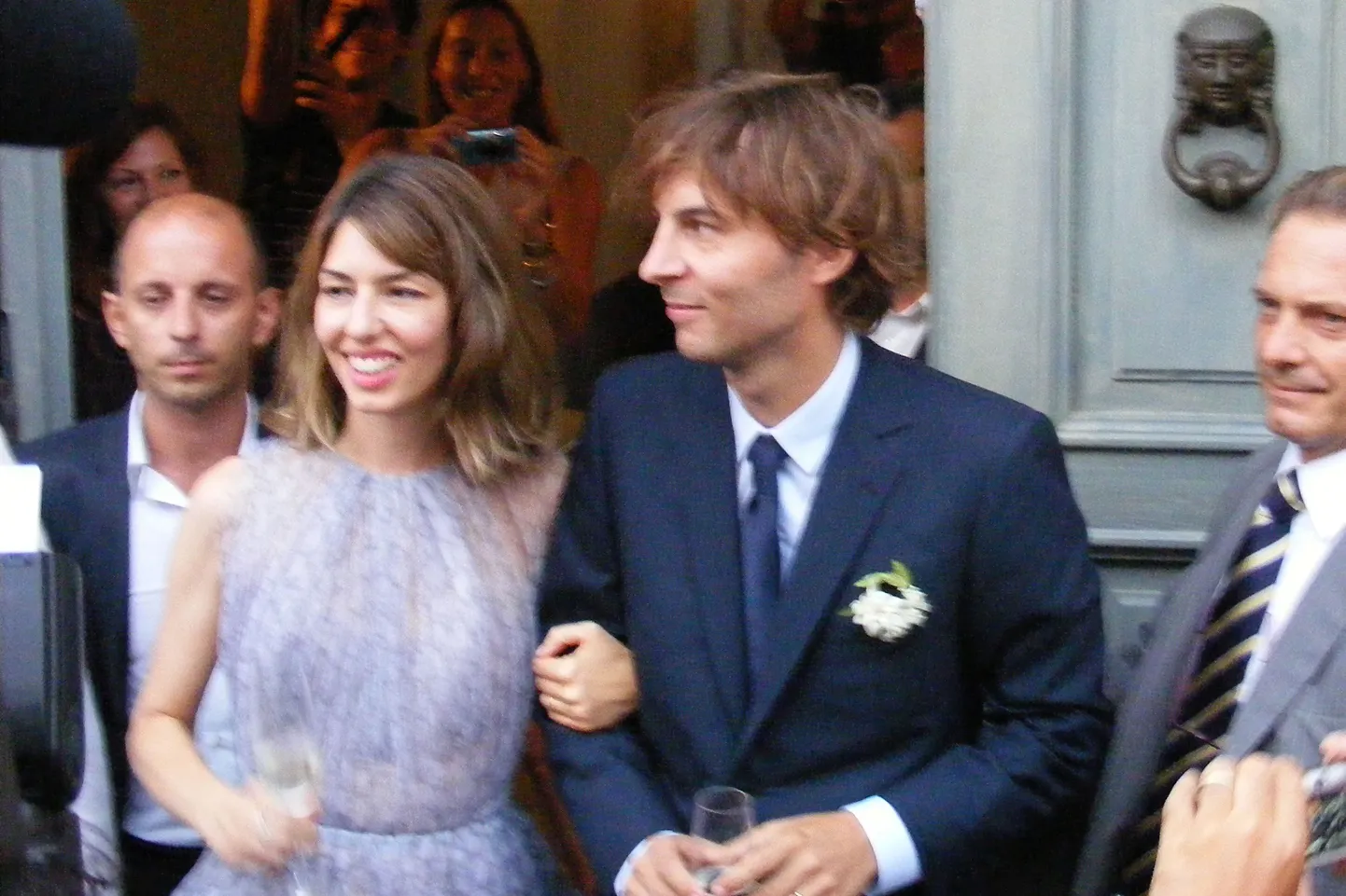 Sofia Coppola ja Thomas Mars pärast laulatust 27. augustil Bernaldas