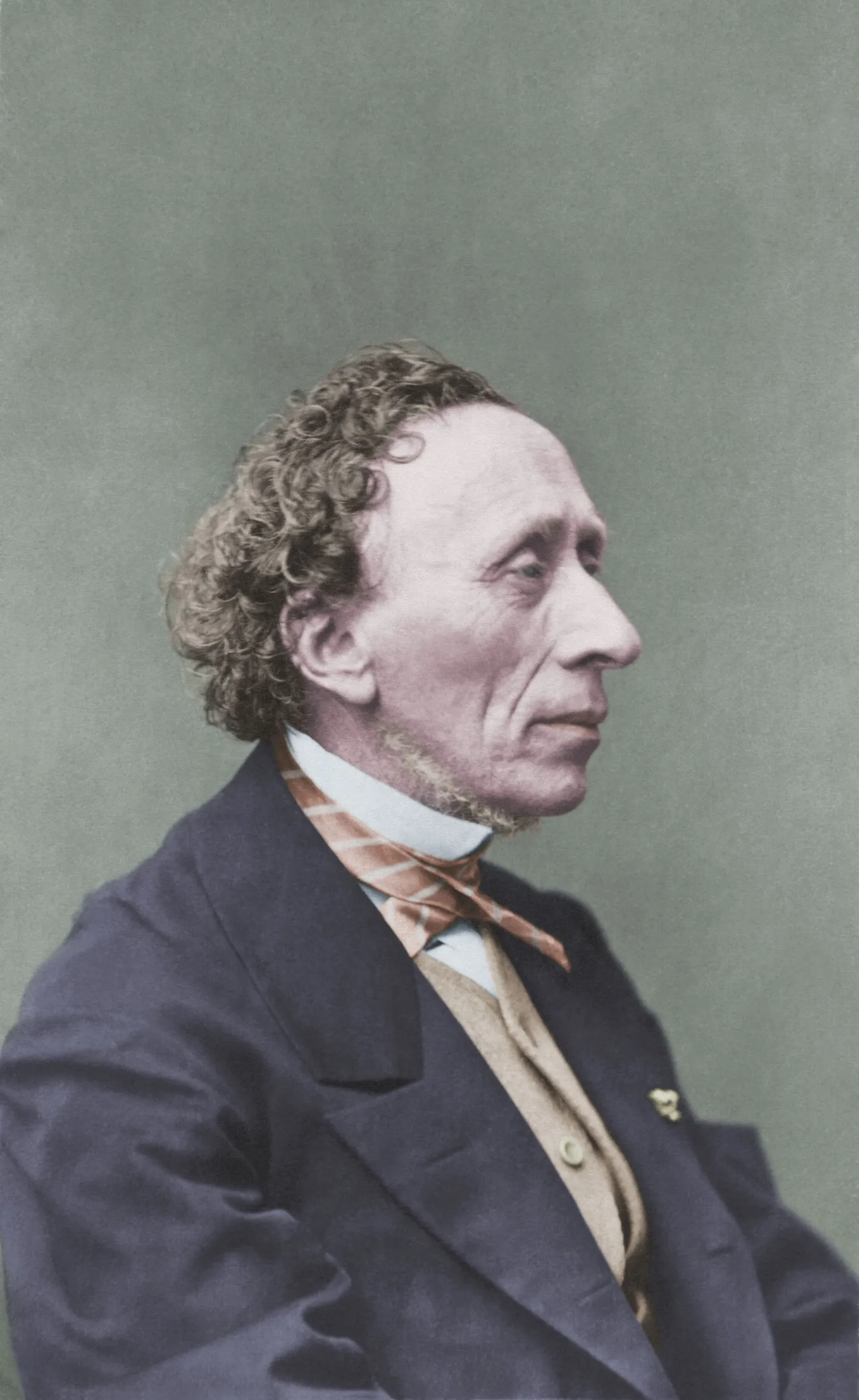 Hans Christian Andersen. Foto aastast 1866.