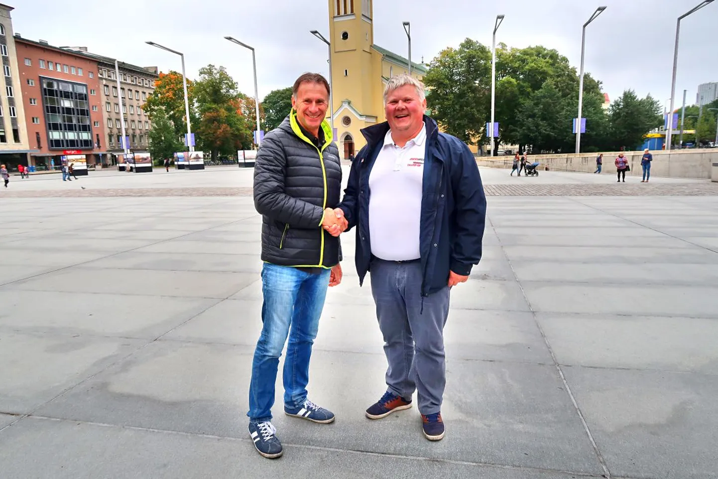 Alain Blanchard (vasakul) ja Veiko Biene.