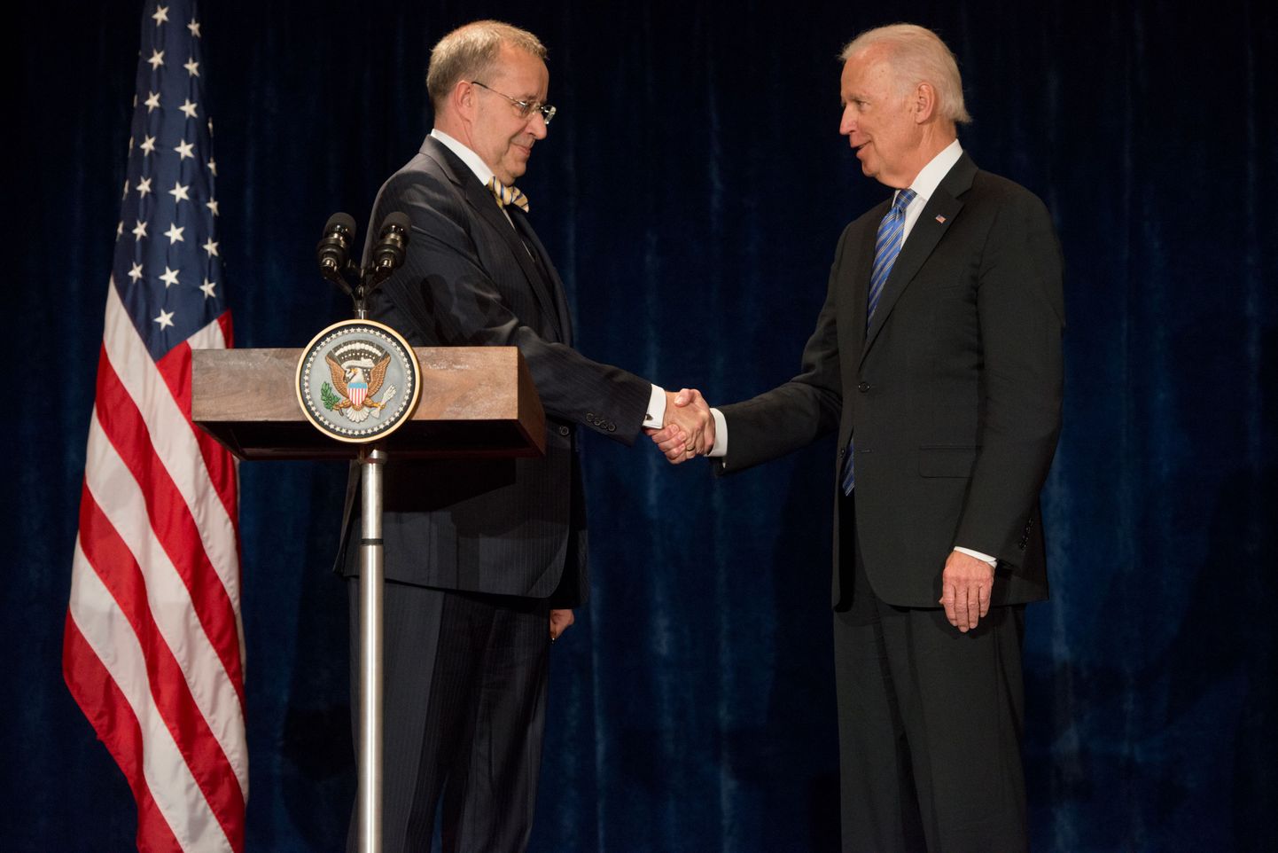 Eesti riigipea Toomas Hendrik Ilves ja USA asepresident Joe Biden.