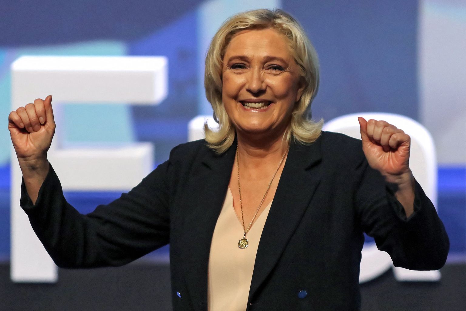Prantsuse paremäärmusliku Rahvusliidu (RN) juhiks tagasi valitud Marine Le Pen.