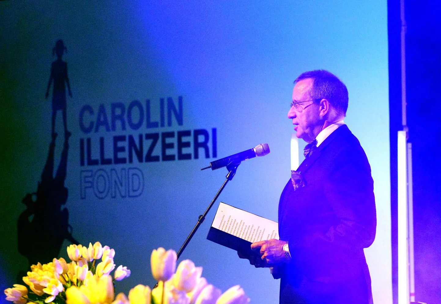 President Ilves pidas Lennusadamas toimunud heategevuslikul õhtusöögil kõne.