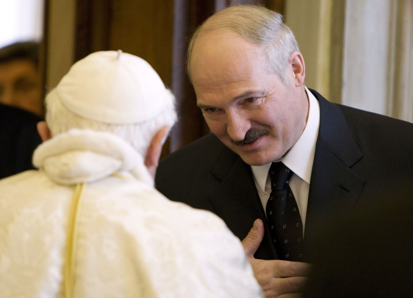 Valgevene autoritaarne president Aljaksandr Lukašenka kohtus paavstiga.