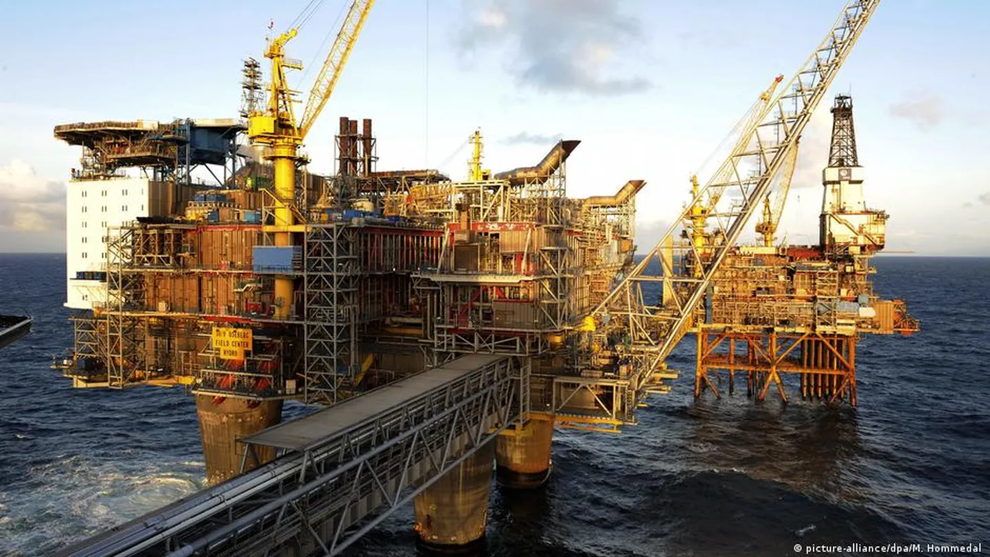 Буровая платформа на нефтегазовом месторождении Усеберг