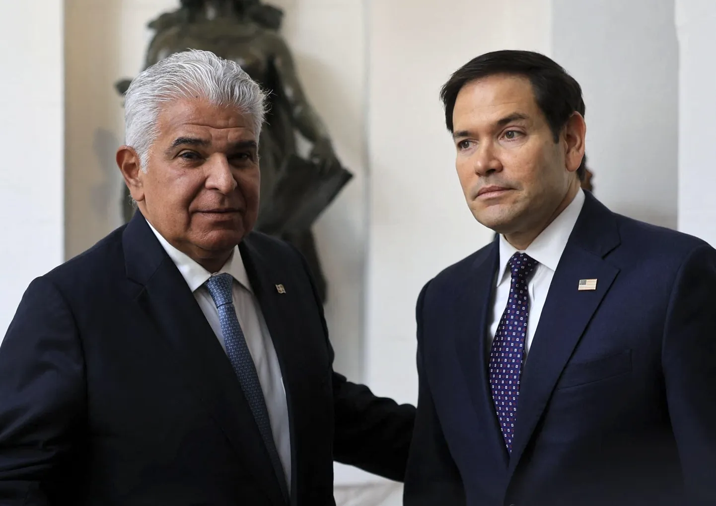 Panama liider José Raúl Mulino ja Ühendriikide välisminister Marco Rubio 2. veebruaril 2025.