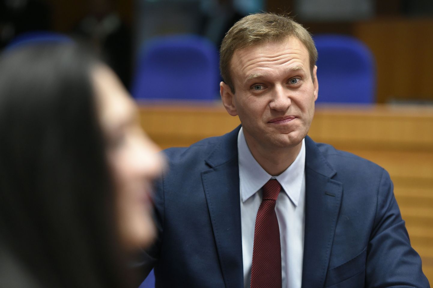 Aleksei Navalnõi Strasbourg`is Euroopa Inimõiguste Kohtus.