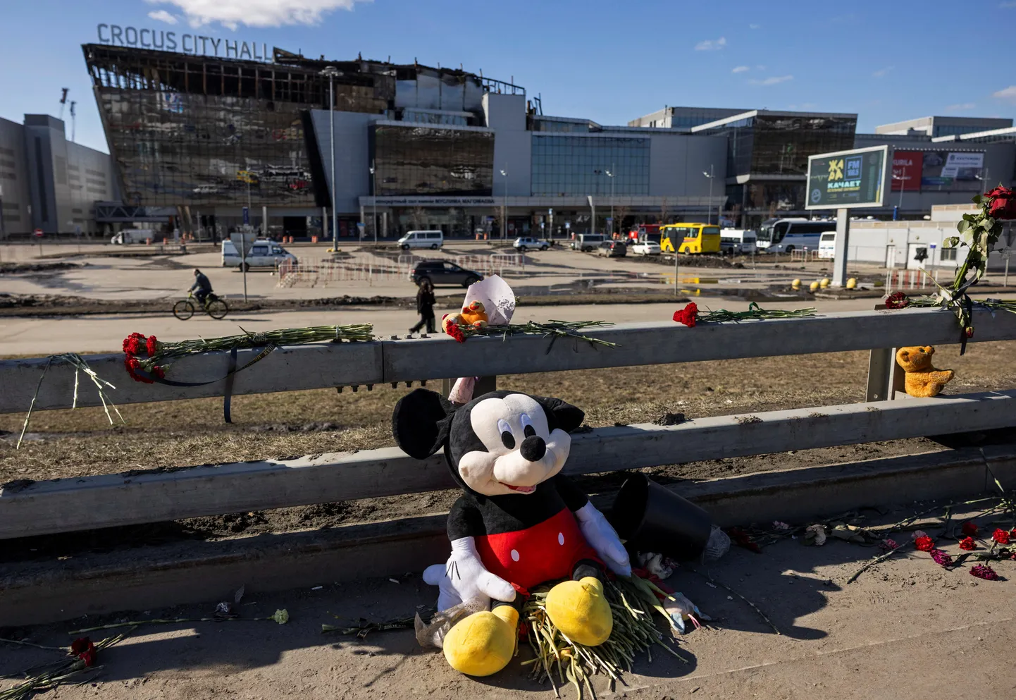 Moskva kontserdimaja pärast terrorirünnakut.