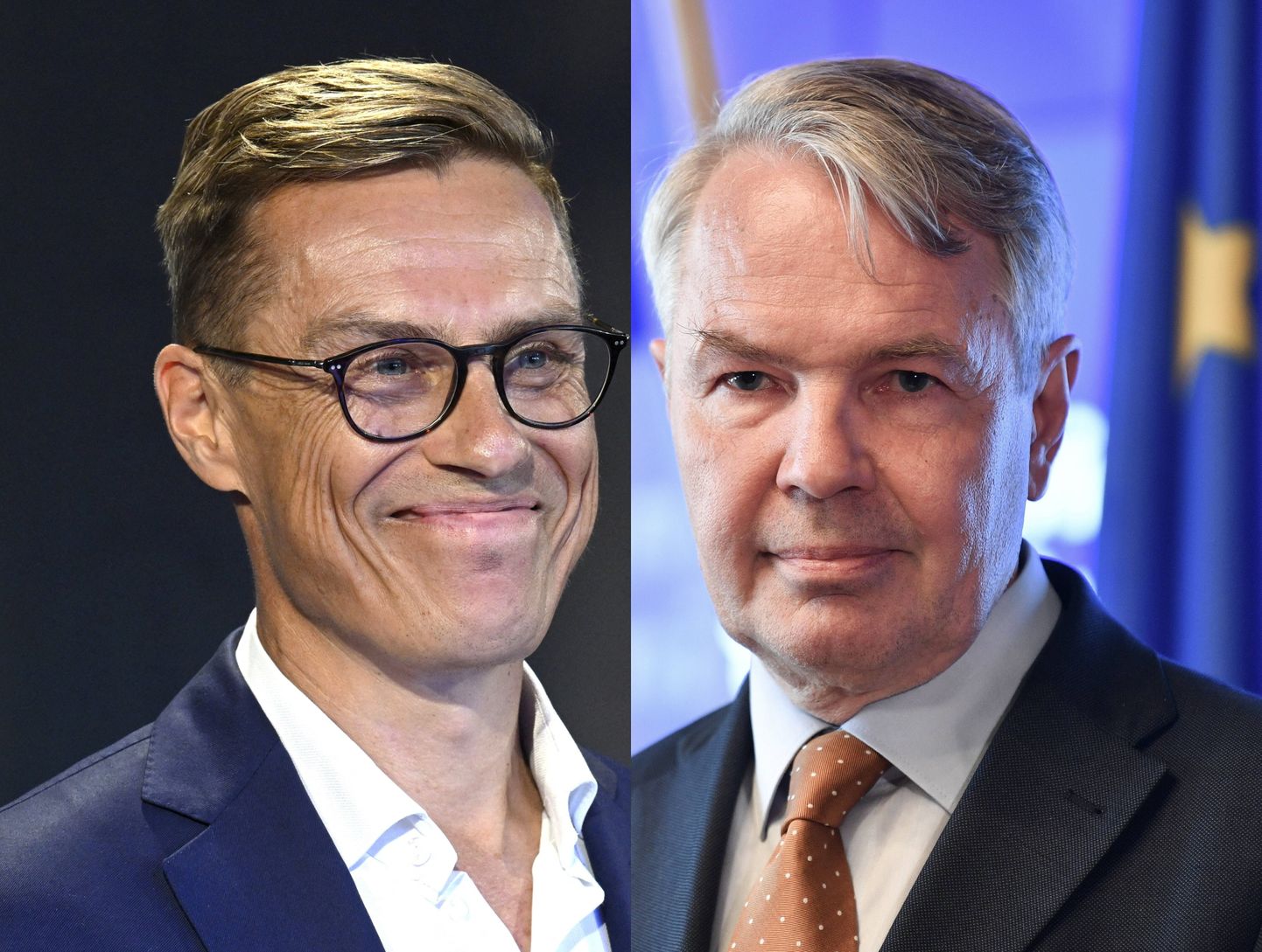 Кандидаты на пост президента Финляндии на выборах 2024 года Александр Стубб (слева) и Пекка Хаависто. Оба руководили МИД страны в разные годы.