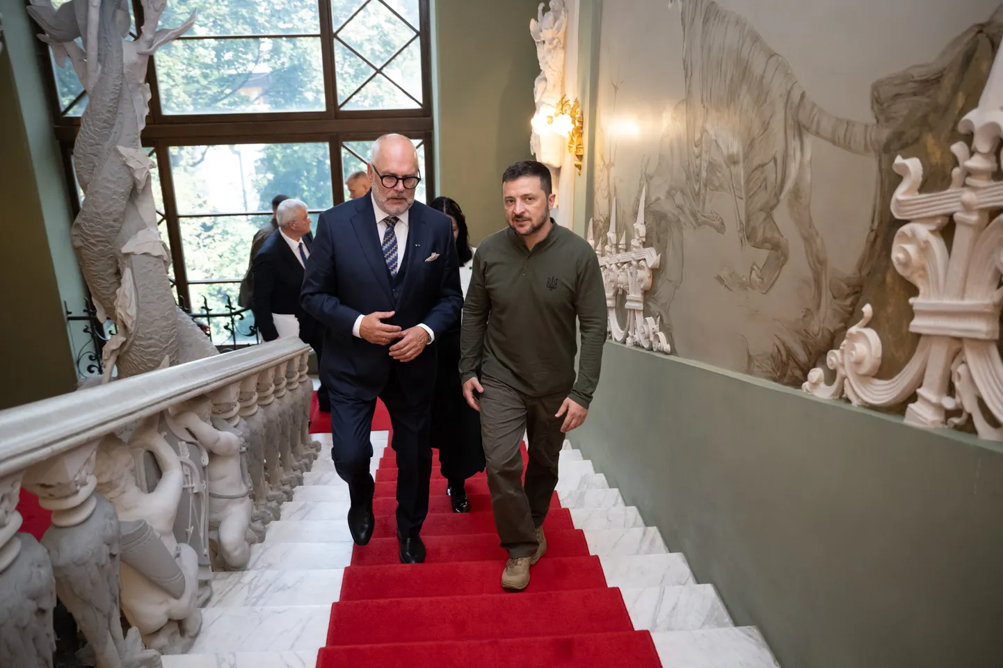 President Alar Karis at a meeting with Ukrainian President Volodymyr Zelenskyi on Thursday, September 12 in Kyiv.