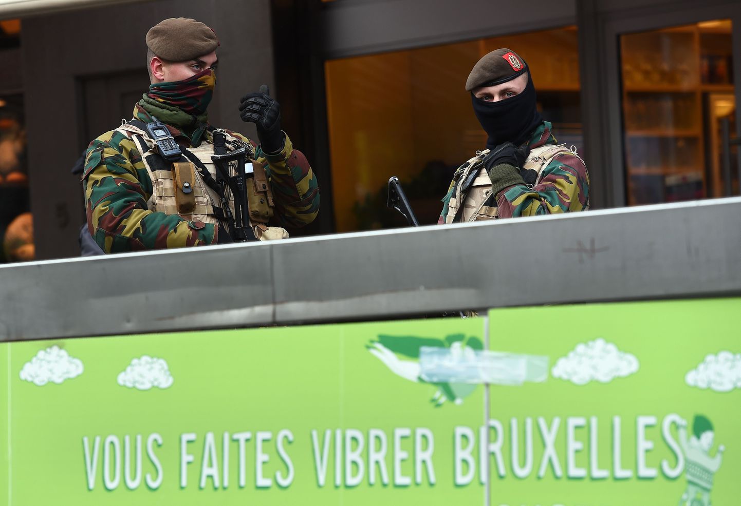 Sõdurite patrull Brüsselis
