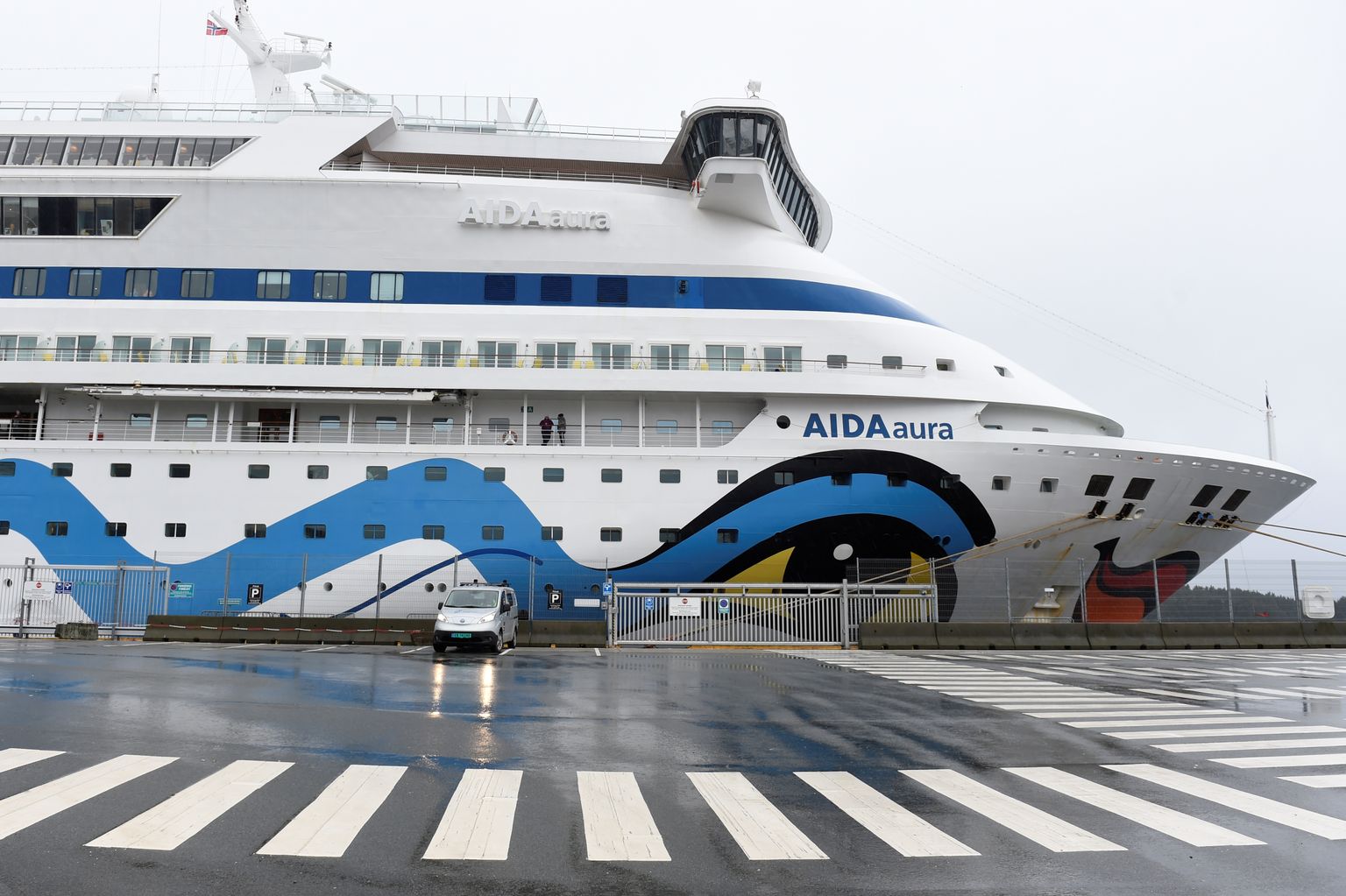 Saksa kruiisilaev Aida Aura Norra Haugesundi sadamas