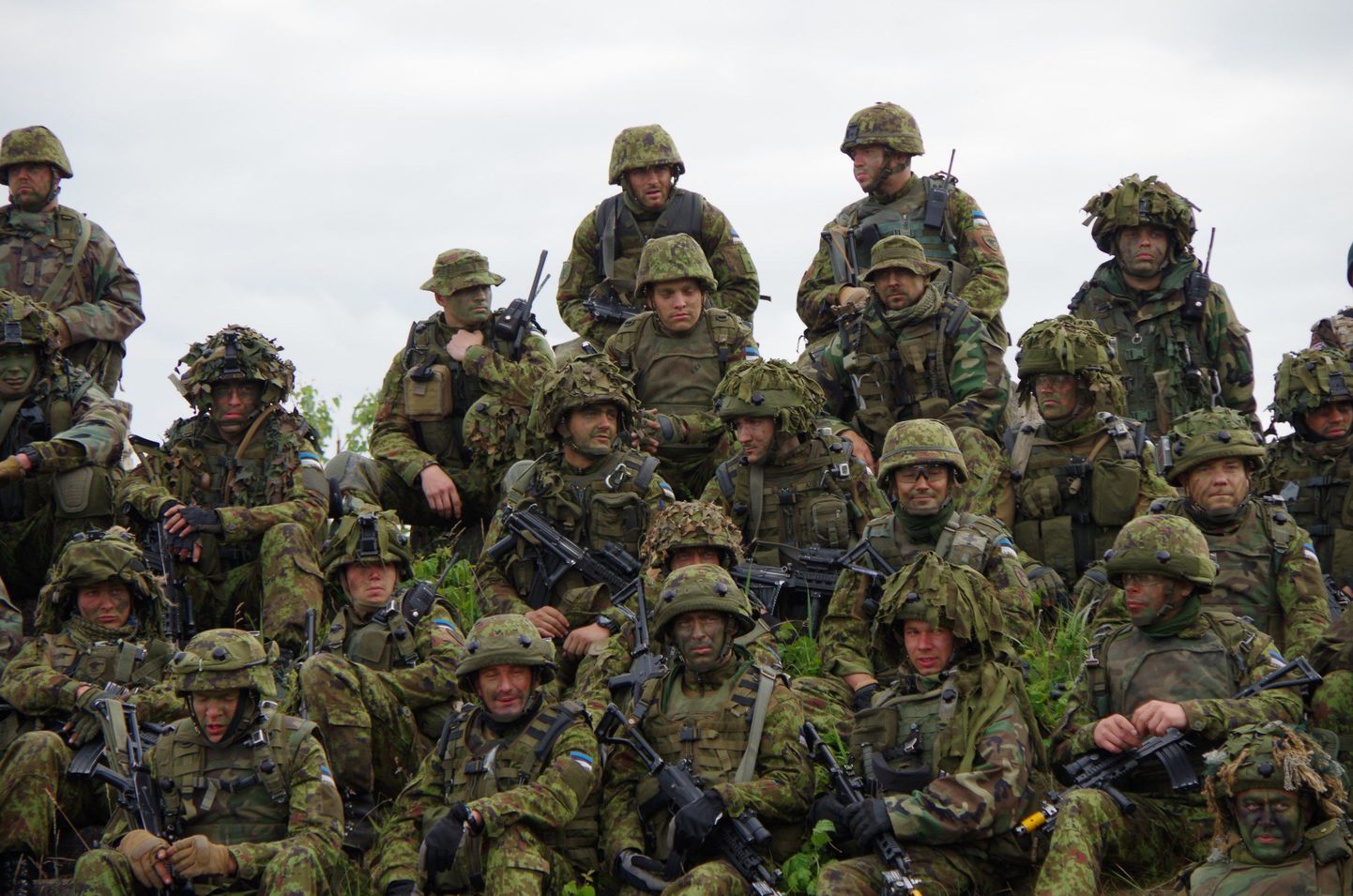 Eesti sõdurid Baltimaade õppusel Saber Strike.