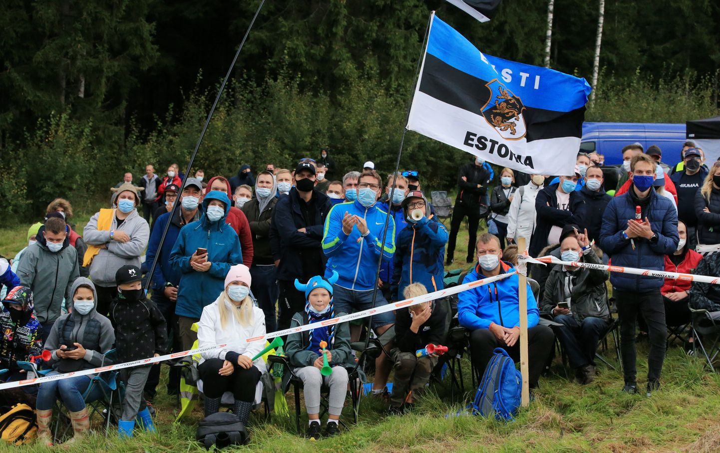 Tänavu pääseb Rally Estoniale maksimaalselt 25 000 inimest. Pildil 2020. aasta Rally Estonia Otepää 1 kiiruskatse Rüal.