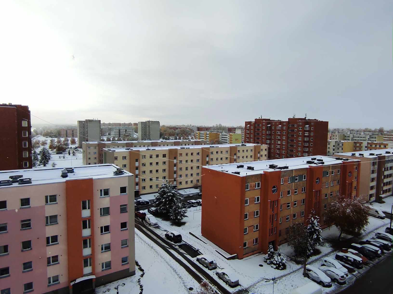 Снег в Ахтме.