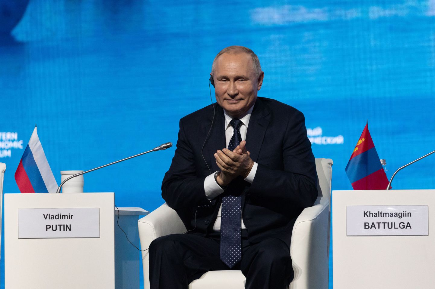 Vladimirs Putins Austrumu ekonomikas forumā Vladivostokā. 5.septembris, 2019