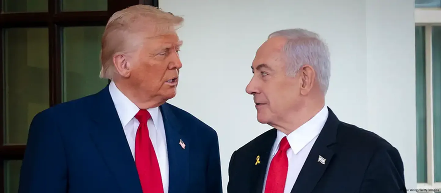 Трамп и Нетаньяху на встрече в Вашингтоне 7 апреля