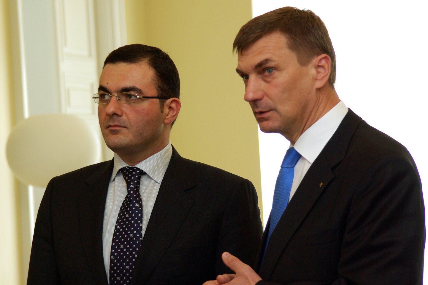 Gruusia majandusminister Laša Žvania ja Andrus Ansip.