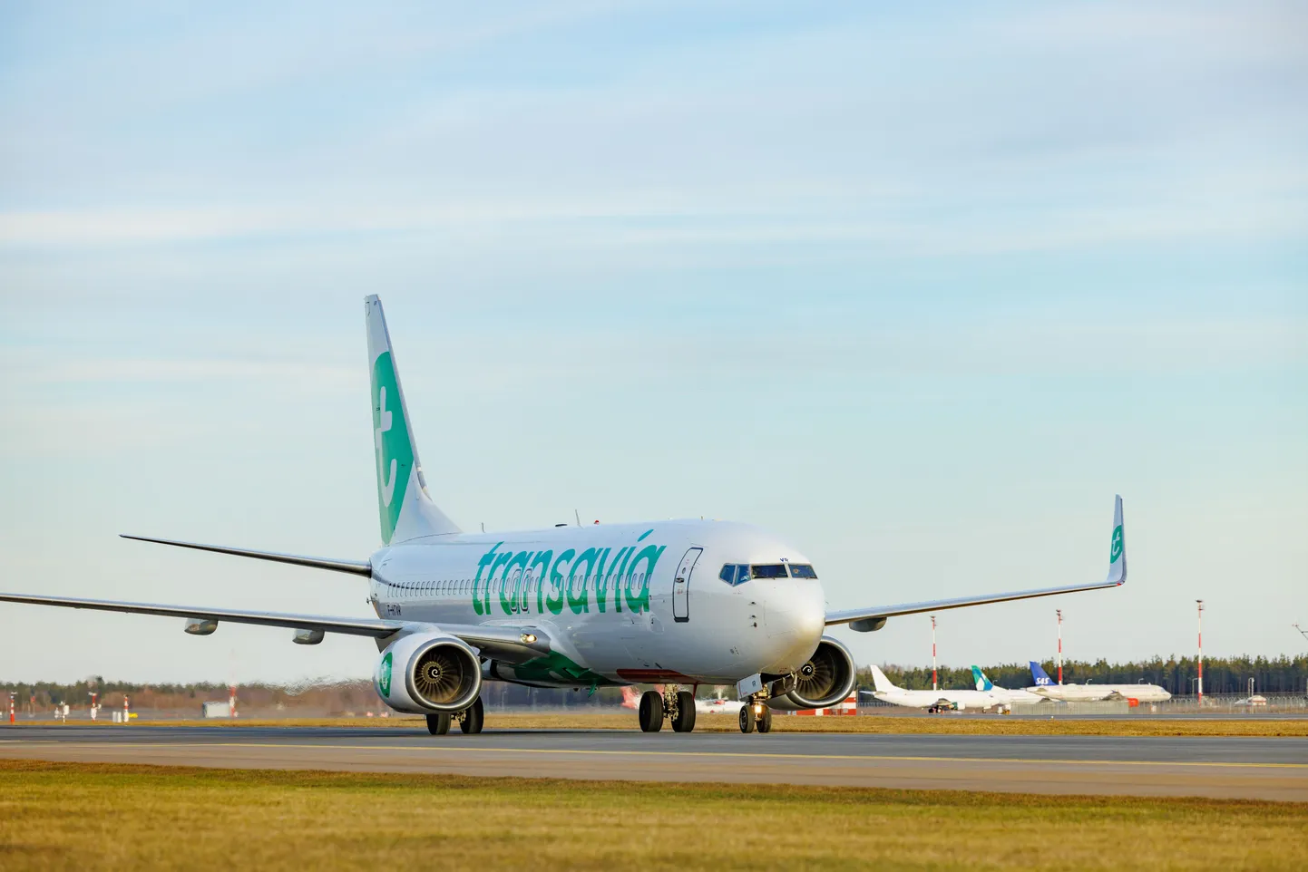 Transavia France lennuk maandus Tallinnas.