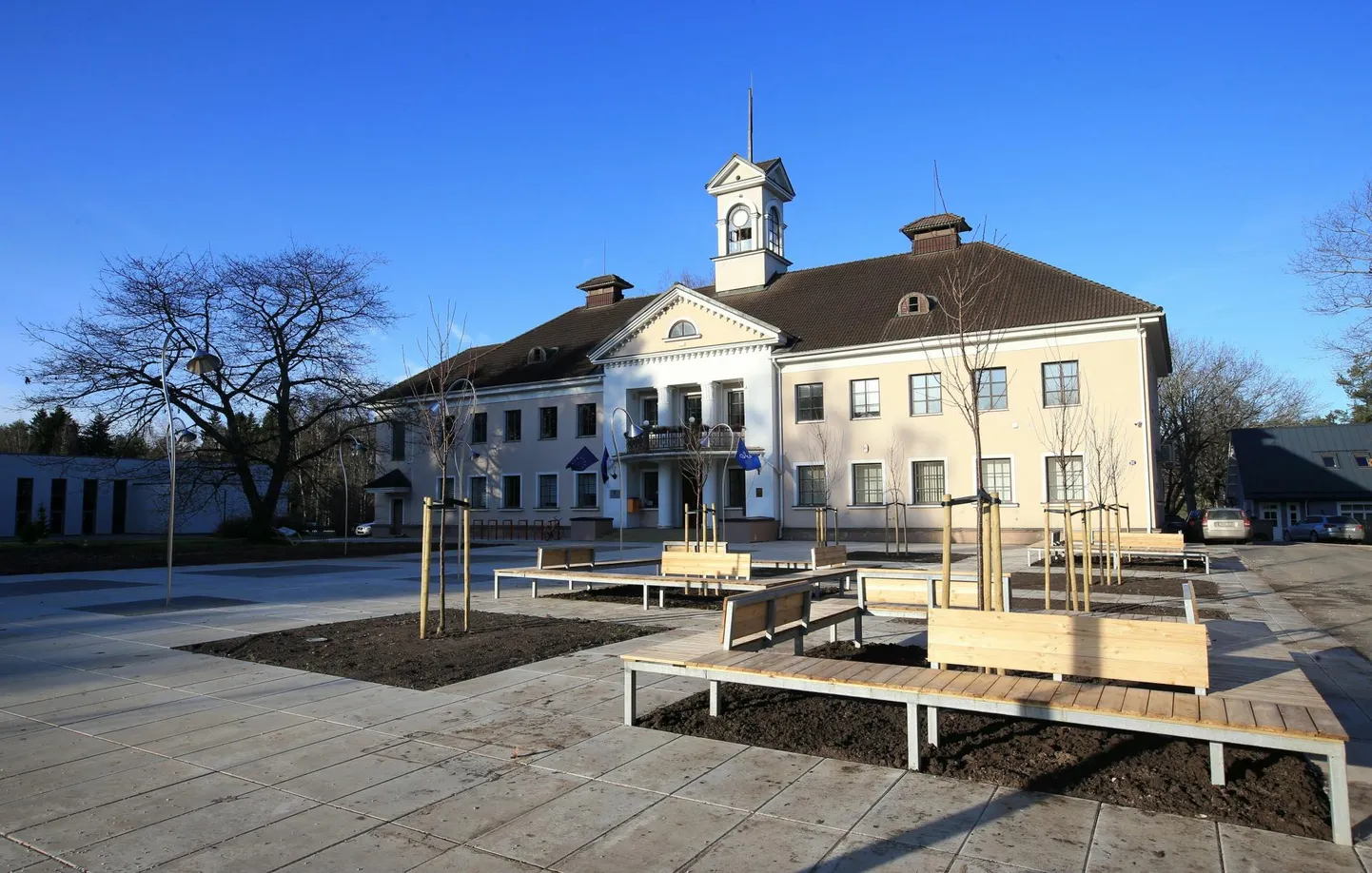 Elva vallamaja remont peaks lõppema 2025. aasta juunis.