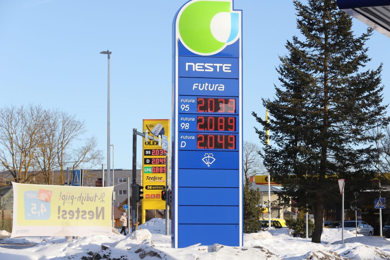 Rekordhinnad Eesti tanklates.