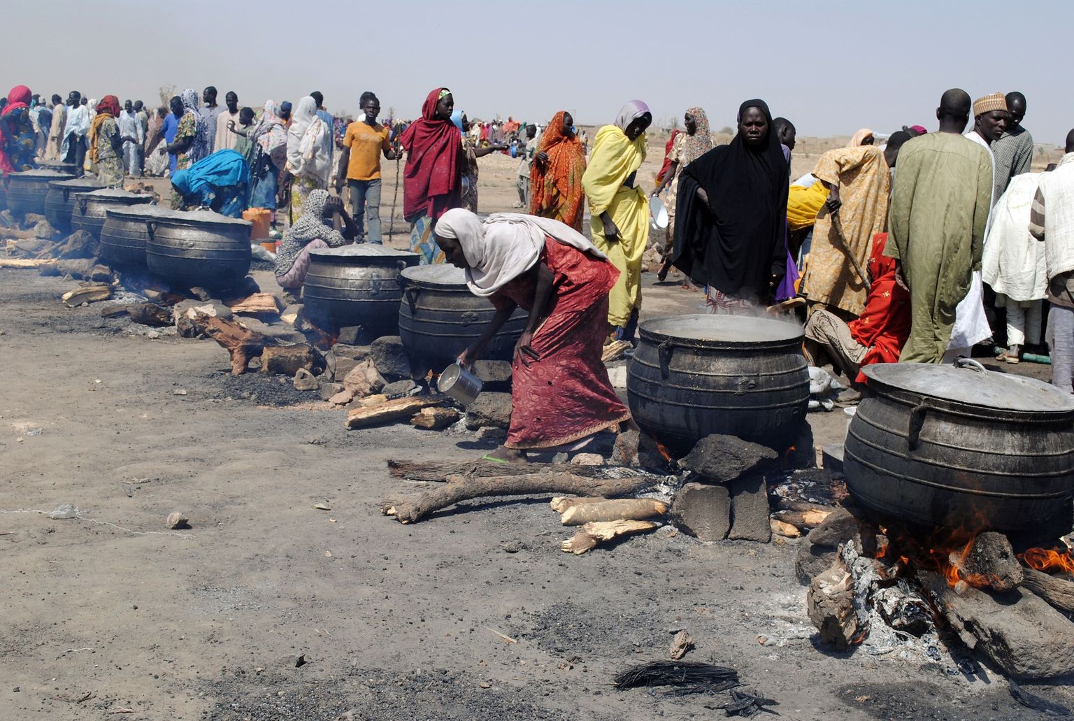 Borno osariigis püstitatud Dikwa põgenikelaager. Peale Bama on sarnased laagrid ka Ngalas, Martes ja Mafas.