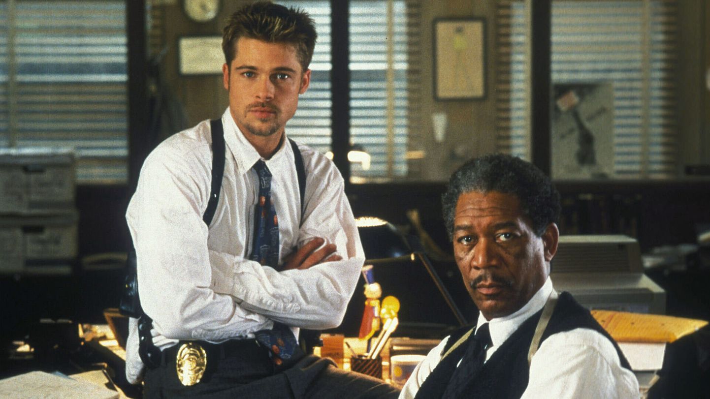 Brad Pitt ja Morgan Freeman 1995. aasta filmis «Seitse»