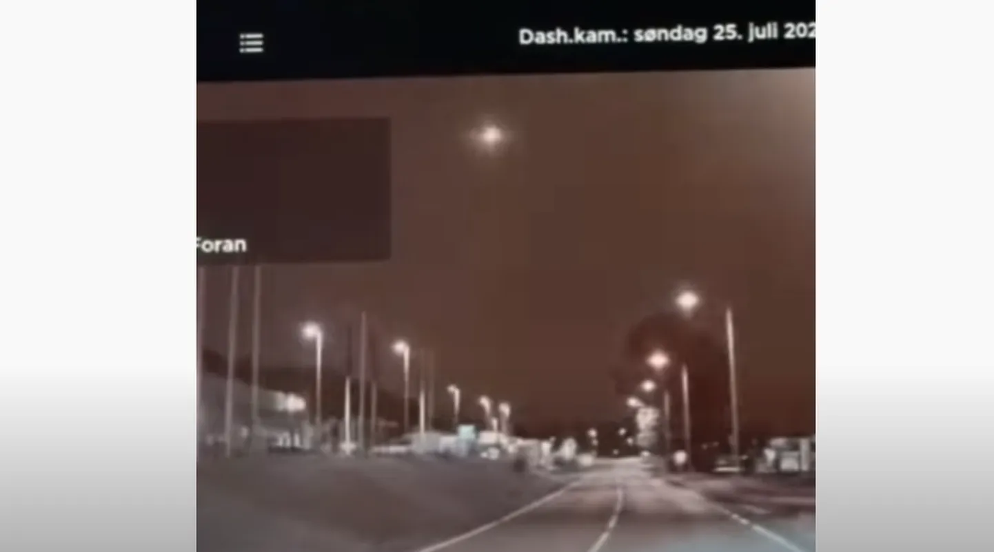 Norra taevas nähti meteoori